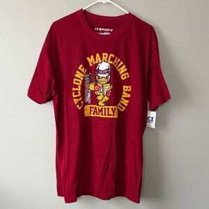 Iowa State Cyclones Marching Band Family T Shirt NWT Size XL